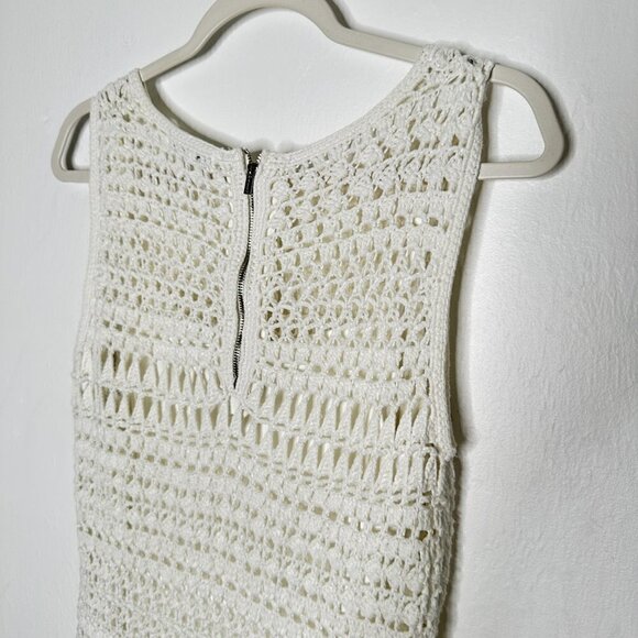 Calvin Klien Crocheted Lined Sleeveless Dress Size M - Picture 3 of 6